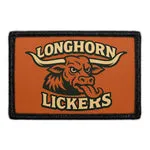 Pull Patch Longhorn Lickers patch 3x2 velcro