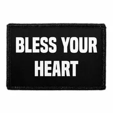 Pull Patch Bless Your Heart patch med velcro