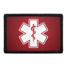 Pull Patch Medic Symbol White Red patch med velcro