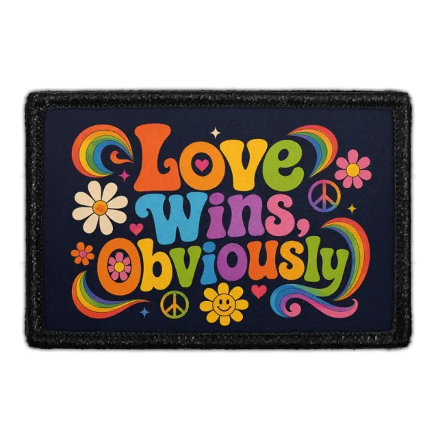 Pull Patch Love Wins Obviously patch med velcro – pride