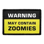 Pull Patch Warning May Contain Zoomies patch velcro