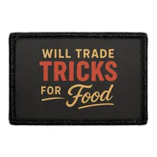 Pull Patch Will Trade Tricks for Food patch velcro hund