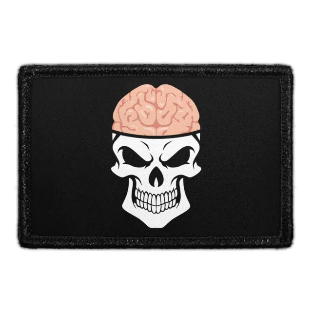Pull Patch Skull With Brains patch 1 stk med hjerne-motiv
