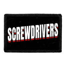 Pull Patch Screwdrivers mærke med velcro 76x51 mm
