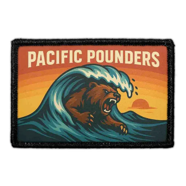 Pull Patch Pacific Pounders patch 76x51 mm velcro