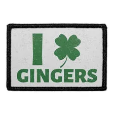 Pull Patch I Love Gingers patch velcro 76x51 mm