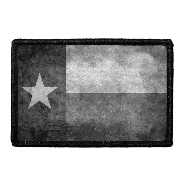 Pull Patch Texas State Flag patch distressed sort-hvid