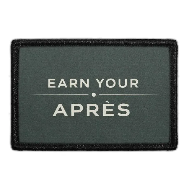 Pull Patch Earn Your Après patch ski med velcro afterski