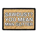 Pull Patch Sawdust Man Glitter patch håndværk
