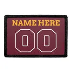 Pull Patch Customizable Jersey patch guld rød hvid velcro