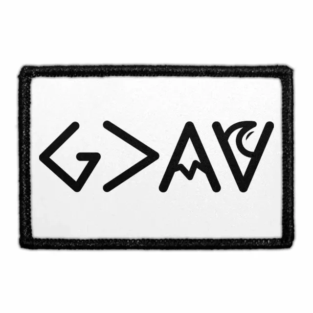 Pull Patch God is Greater Than Highs and Lows patch sort hvid