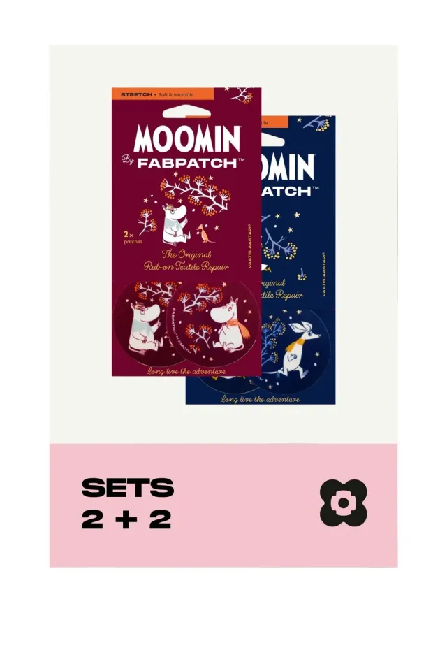 FabPatch Moomin Sæt Shooting Star tekstillapper 6 stk