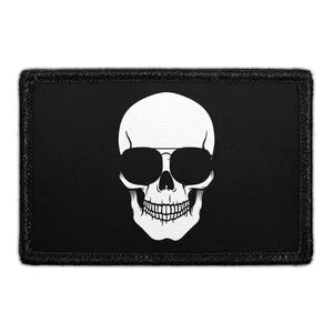 Pull Patch Skull Sunglasses velcropatch 76x51 mm