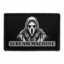 Pull Patch Scream Machine spøgelse patch 76x51 mm