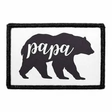 Pull Patch Papa Bear patch velcro 76x51 mm