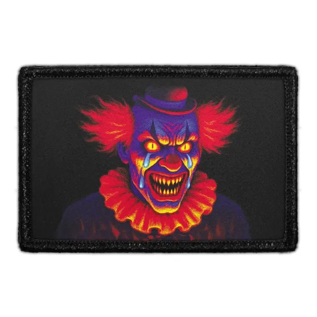 Pull Patch Painted Tears klovnepatch med velcro halloween