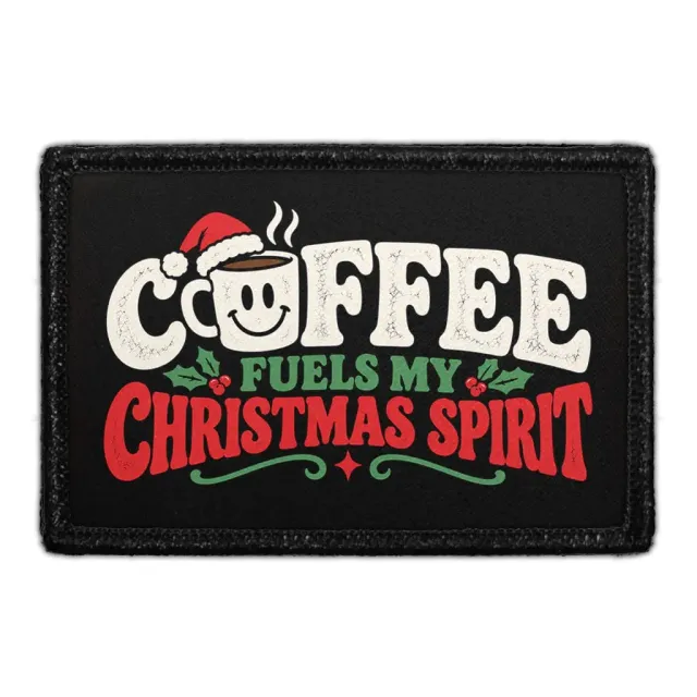 Pull Patch Coffee Fuels Christmas patch velcro kaffe