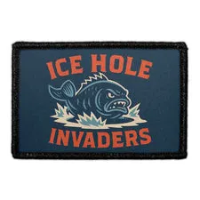 Pull Patch Ice Hole Invaders patch 76x51 mm fiskeri