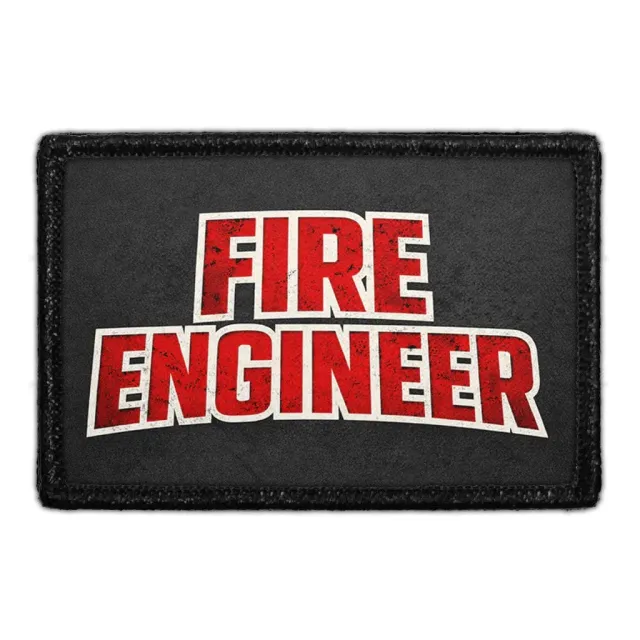 Pull Patch Fire Engineer patch 3x2 velcro brand