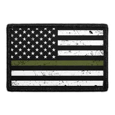 Pull Patch Flag Military Distressed patch velcro