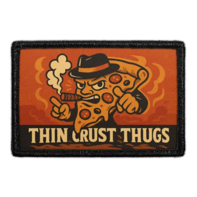 Pull Patch Thin Crust Thugs patch 7,6x5 cm New York pizza