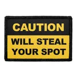 Pull Patch Caution Will Steal Spot patch velcro