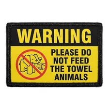 Pull Patch Towel Animals patch 3x2 velcro rejse