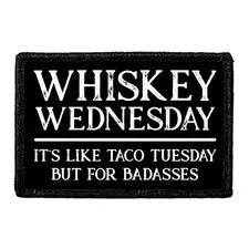 Pull Patch Whiskey Wednesday patch velcro humor