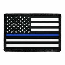 Pull Patch Thin Blue Line patch 3x2 velcro