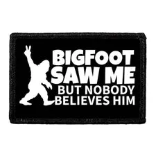 Pull Patch Bigfoot Saw Me patch velcro tekst