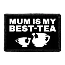 Pull Patch MUM Is My Best-Tea patch med velcro 76 mm