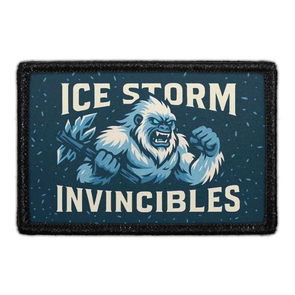 Pull Patch Ice Storm Invincibles patch 3x2 velcro
