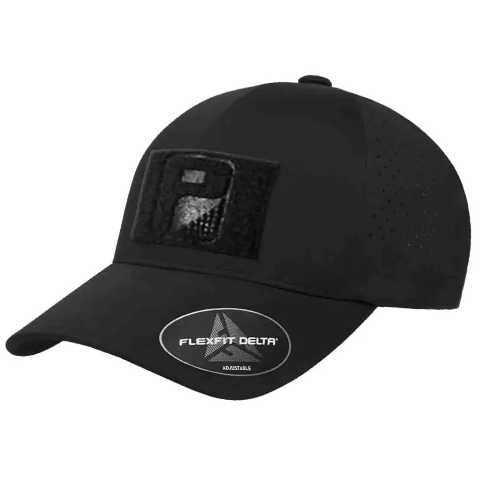 Pull Patch Delta Flexfit Snapback kasket sort