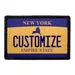 Pull Patch New York License Plate patch tilpasbar 76x51 mm