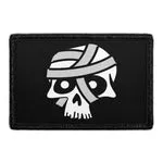 Pull Patch Skull With Bandage patch med velcro plaster