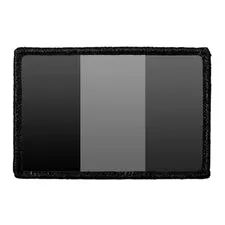 Pull Patch Belgium Flag patch sort hvid velcro