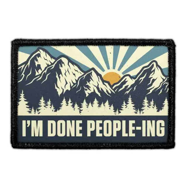 Pull Patch I'm Done People-ing patch med velcro sjov