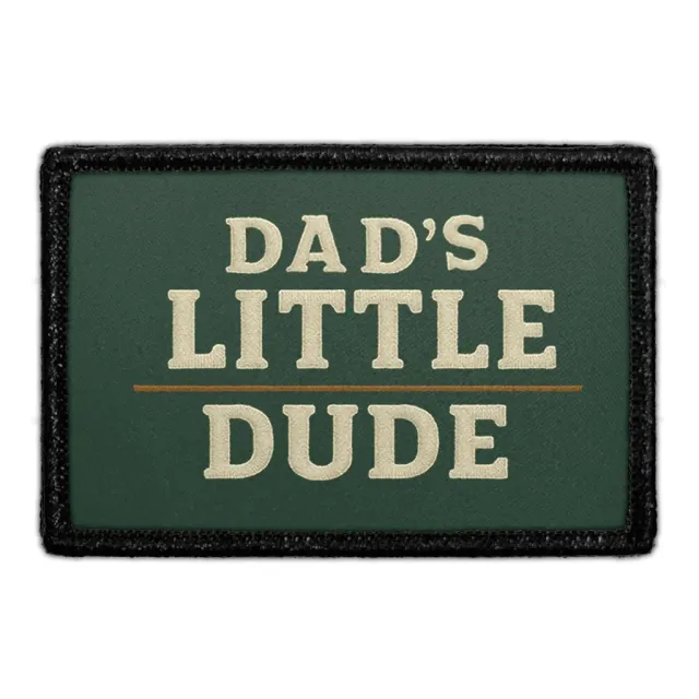 Pull Patch Dad’s Little Dude patch med velcro hund