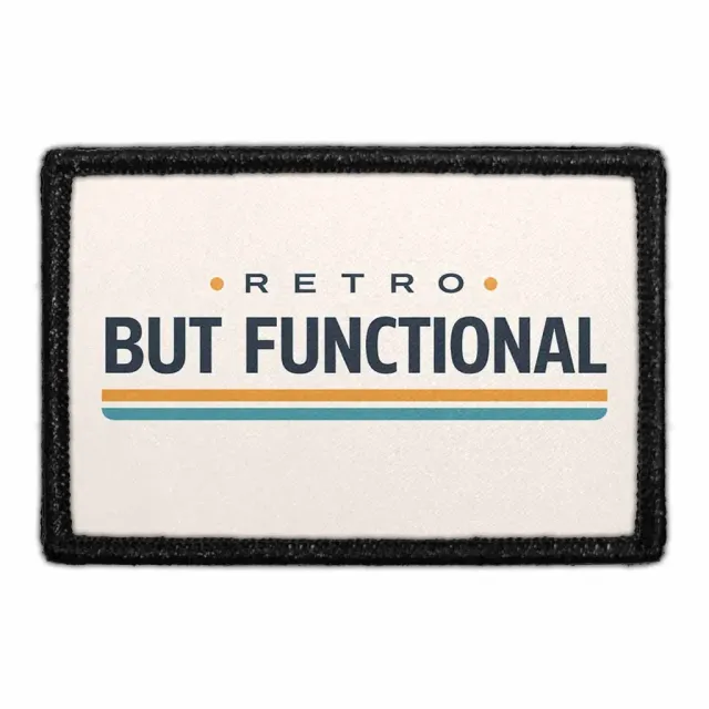 Pull Patch Retro But Functional patch med velcro – sjov