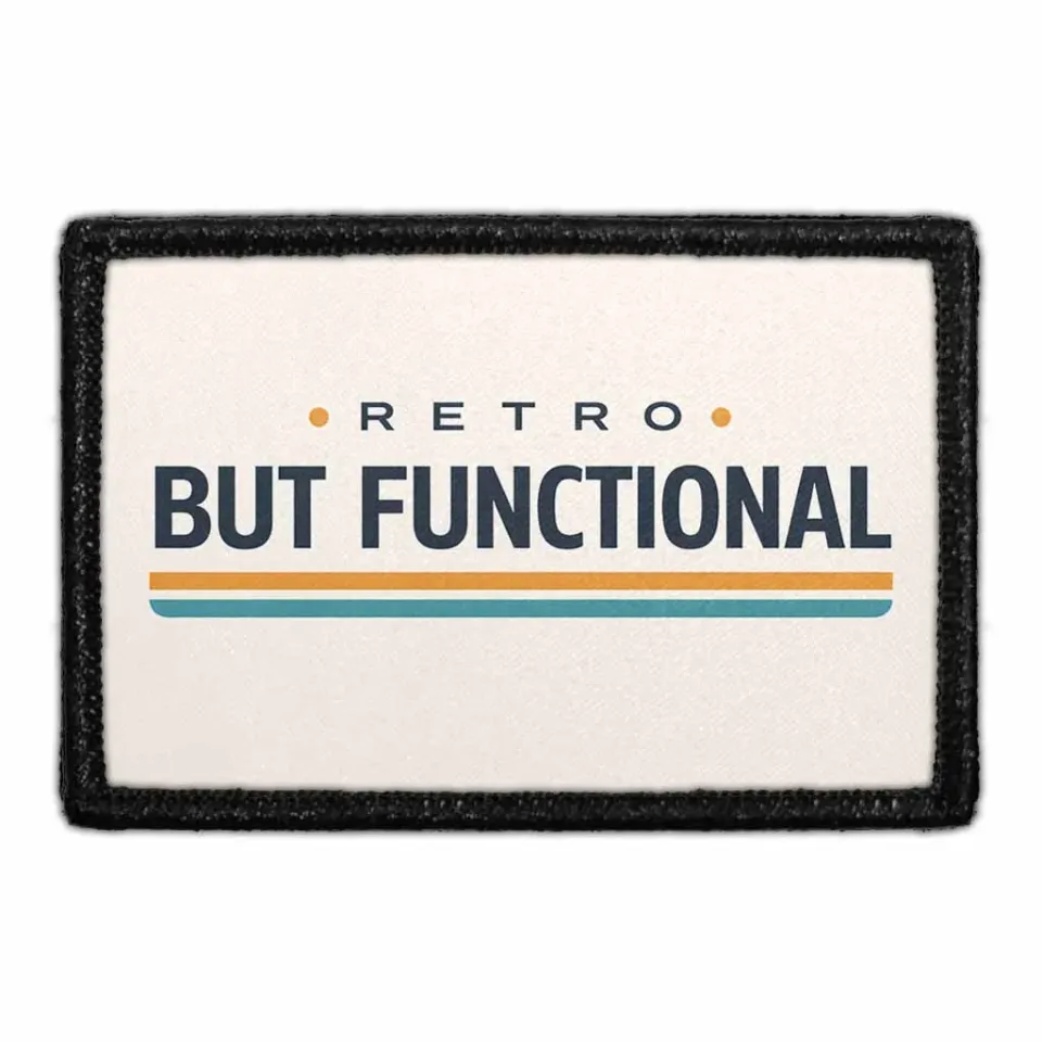 Pull Patch Retro But Functional patch med velcro – sjov