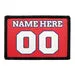 Pull Patch Customizable Jersey patch rød/blå/hvid egen tekst