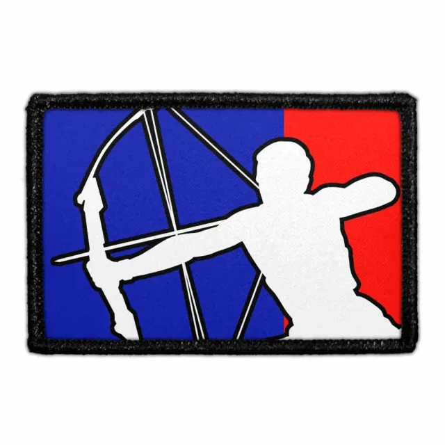 Pull Patch Archery Red - Blue Logo patch med velcro
