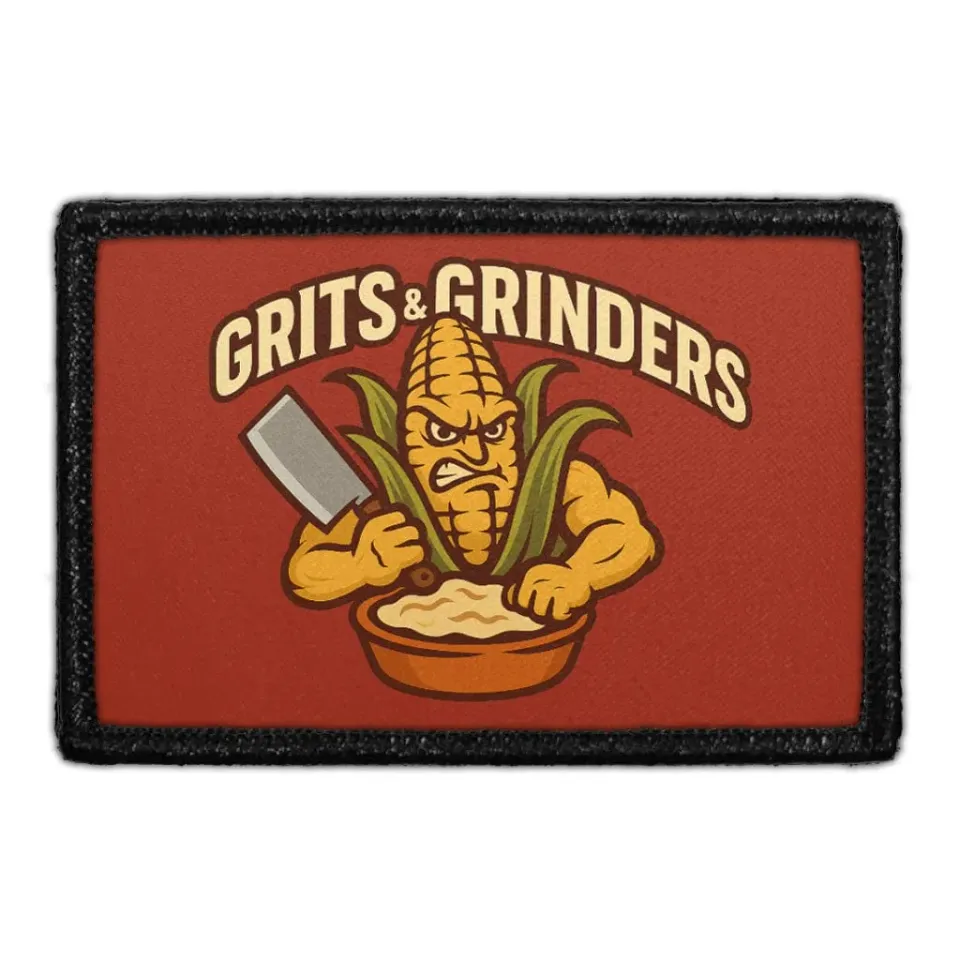 Pull Patch Grits & Grinders patch med velcro 76x51 mm