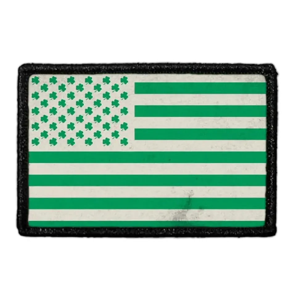 Pull Patch Shamrock Flag Vintage patch velcro