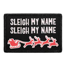 Pull Patch Sleigh My Name patch 7,6 cm hvid