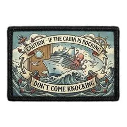 Pull Patch Caution Cabin patch 76x51 mm krydstogt