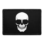Pull Patch Skull Sunglasses velcropatch 76x51 mm