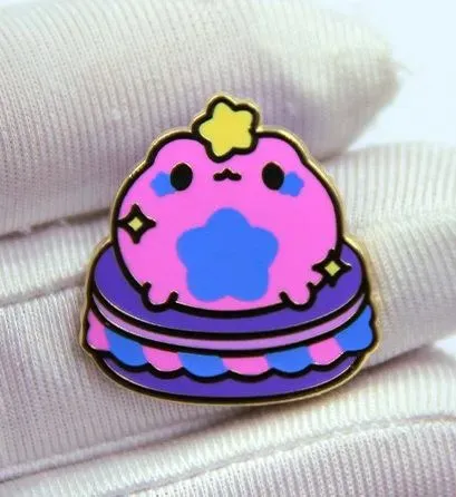 Appleminte Magical Froggie Macaron emaljepin mini