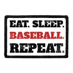 Pull Patch Eat Sleep Baseball velcromærke 76 mm