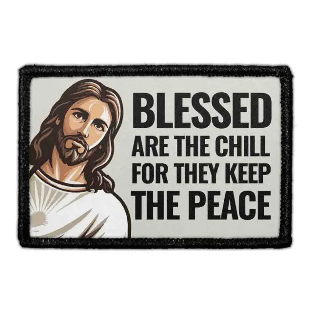 Pull Patch Blessed Are Chill Jesus patch velcro 1 stk